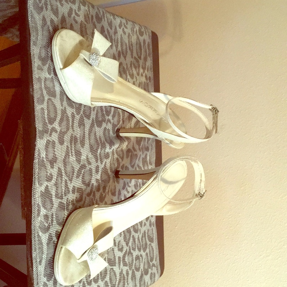Silver dress shoes